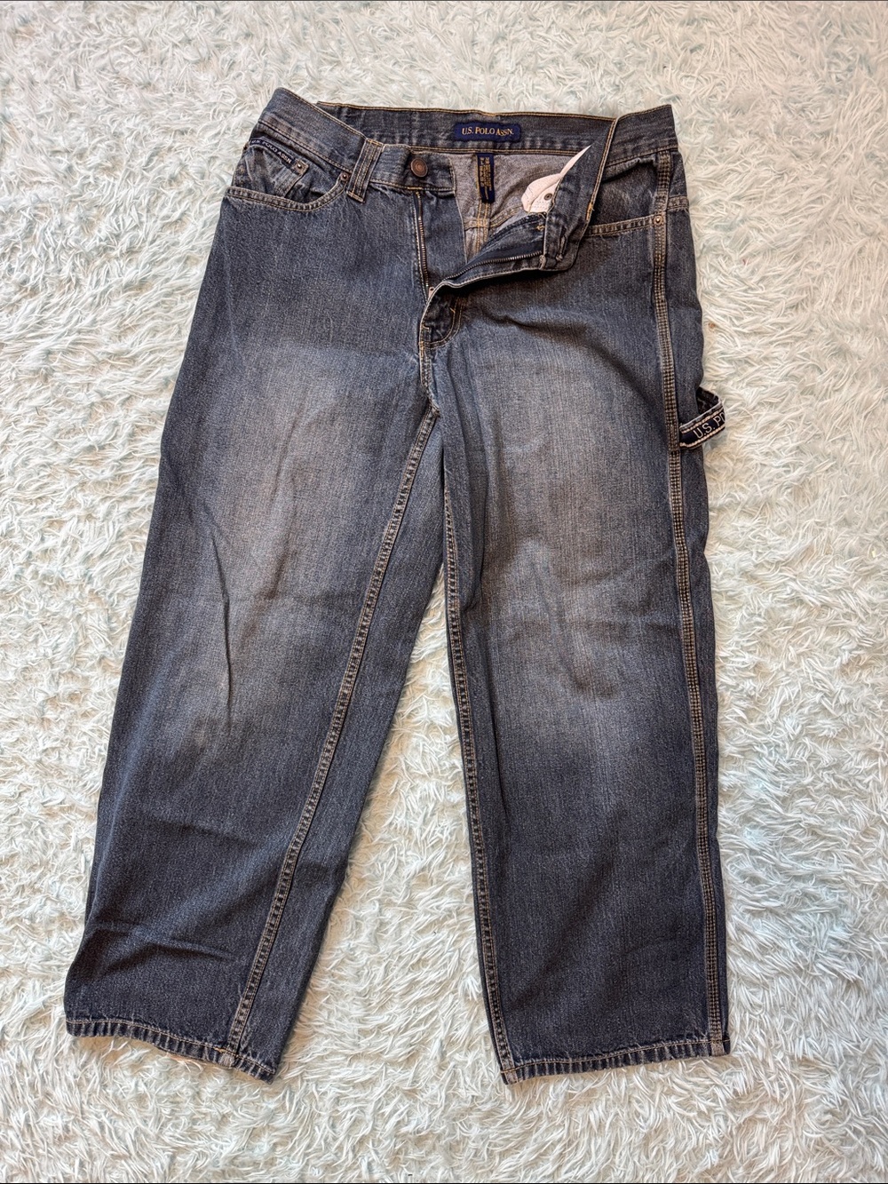 U.S. Polo Assn. Men's Faded Blue Relaxed Jeans 32x30